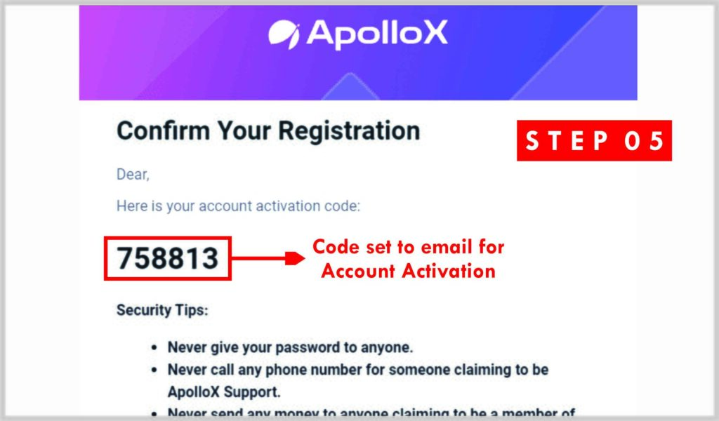 how to sign up on ApolloX set 5